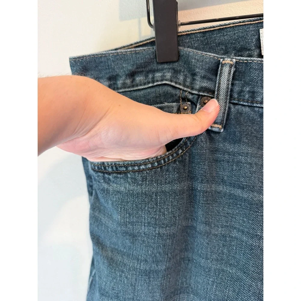 Levis 514 Slim Straight Mens Jeans 36x32 Medium Wash Blue Denim 100% Cotton